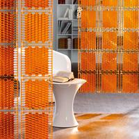 VedoNonVedo Diamante élément décoratif pour meubler et diviser les espaces - Orange transparent 4